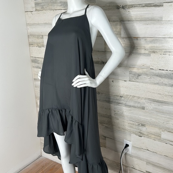 Sheer gray high low dress - Picture 4 of 8